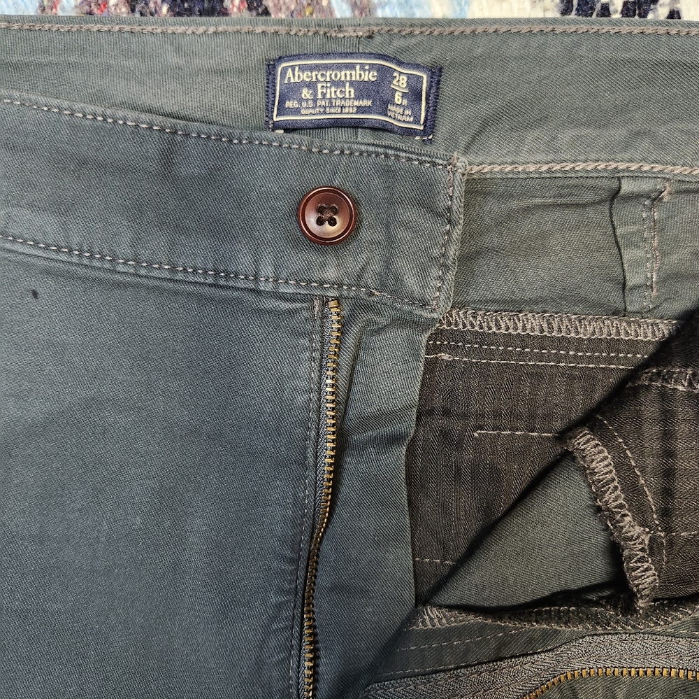 Abercrombie & Fitch Grey Chino Pant - Picture 2 of 5